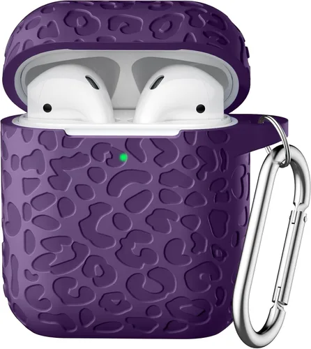 Vista 24 de Funda para Airpod Case y 2ª Generación con Diseño Leropard Grabado Compatible con Apple AirPods 2ª/1ª Generación de Carga, Bonita Protección