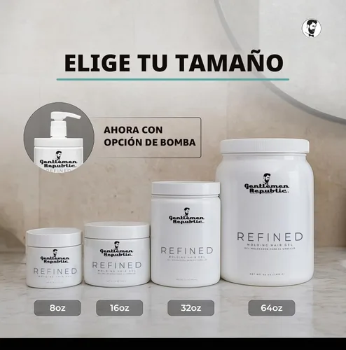 Vista 8 de Gentlemen Republic - Gel para el cabello refinado de 8 onzas, brillo y sujeción las 24 horas