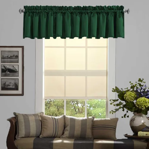 Vista 7 de Cortinas de cocina negras Ladity - 2 paneles de cortinas cortas opacas, 36 pulgadas, privacidad, niveles de café, cortinas de granja para ventana