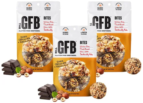 Vista 9 de The GFB Bocaditos de proteína aptos para alérgenos para pastel de cumpleaños, aperitivos sin gluten sin nueces, bolas de proteína a base de plantas