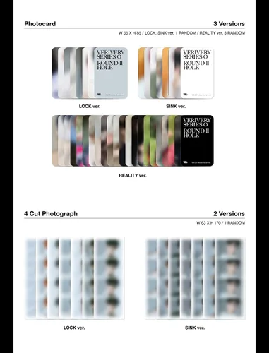 Vista 5 de KAKAKO VERIVERY - Serie 'O' [Round 2: Hole] Álbum+Juego de tarjetas fotográficas adicionales (realidad ver.), P0000QWK