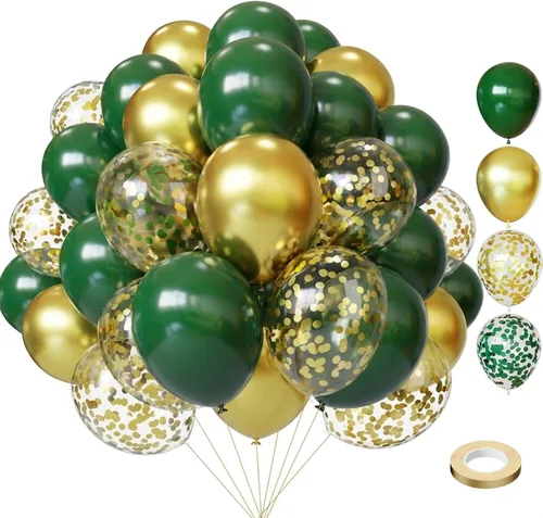 Vista 23 de Lukiituke 75 globos, negro, rojo y dorado (12 y 5 pulgadas), decoraciones de fiesta temática de casino, Año Nuevo, graduación, boda, cumpleaños