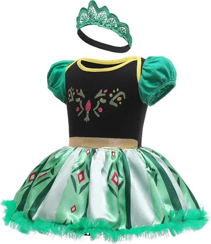Vista 33 de Dressy Daisy Disfraz de princesa para bebé, disfraz de tutú de tul para cumpleaños, Halloween, traje con diadema