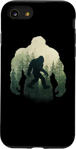 Vista 18 de Sasquatch Yeti Figure Nature Double Exposure Bigfoot Case for iPhone 17