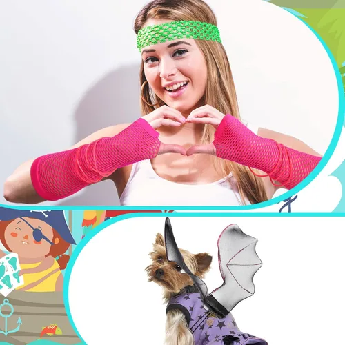 Vista 7 de Landhoow Juego de 33 piezas de accesorios para cabina de fotos divertidas, accesorios para cabina de fotos, accesorios de disfraces, sombrero