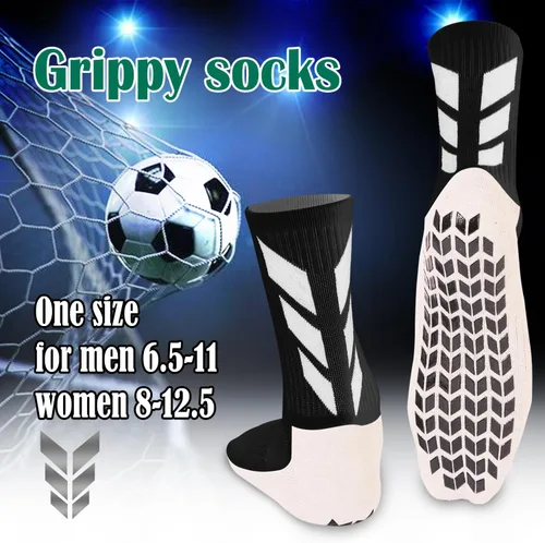 Vista 6 de Howwide Calcetines antideslizantes de fútbol para hombre, calcetines antideslizantes para hospital, calcetines deportivos de entrenamiento