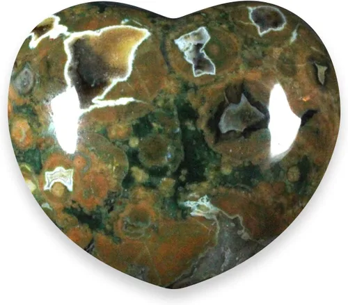 Vista 2 de Corazón de cristal de riolita ~ 1.772 in
