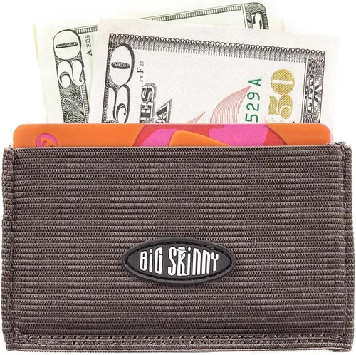 Vista 2 de Big Skinny Mini cartera elástica para tarjetas delgadas, con capacidad para hasta 10 tarjetas