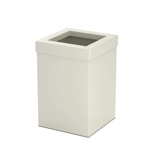Vista 12 de Gatco Papelera Moderna Cuadrada, Combo Negro Mate y Latón Cepillado - Papelera de Acero Inoxidable con Tapa Extraíble, Resistente a Fugas, Capacidad