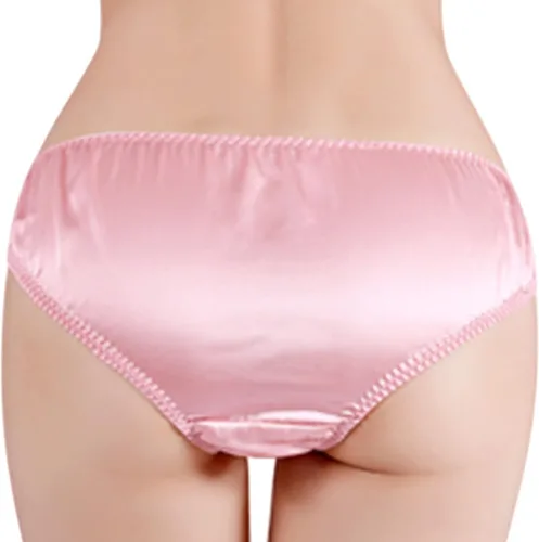 Vista 7 de ROSEWARD Bragas 100% seda de morera para mujer, ropa interior de seda pura de 22 momme, bragas de bikini de seda orgánica real