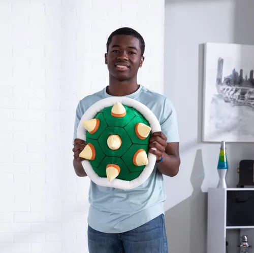 Vista 2 de Club Mocchi Mocchi Super Mario Bowser Shell Mega - Peluche de 15 pulgadas