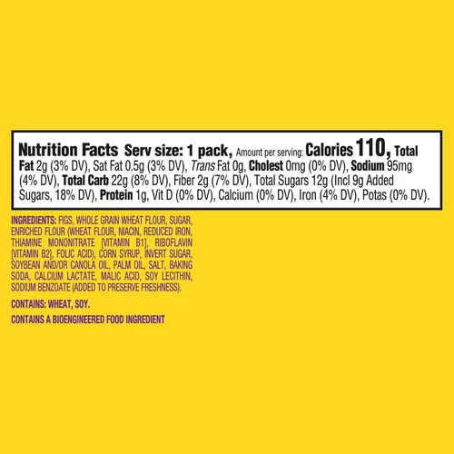 Vista 2 de Newtons Soft & Fruit - Galletas masticables de higo, (barras de higo), 120 paquetes de bocadillos (1 galleta por paquete)