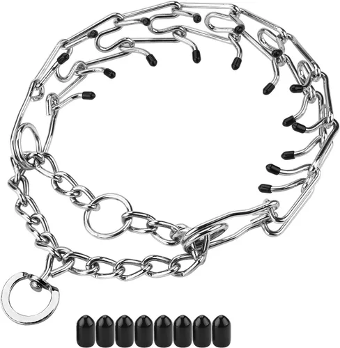 Vista 11 de Collares de púas para perros, collar de perro sin tirones, collar de entrenamiento para perros pequeños, acero inoxidable ajustable con cómodas