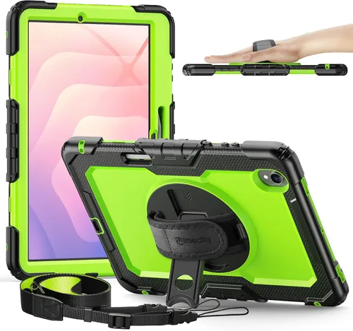 Vista 26 de Timecity - Funda protectora resistente para Samsung Galaxy Tab S10 Lite, S10 FE, S9 FE 5G, S9, 10.9 y 11 pulgadas, con protector de pantalla, Negro