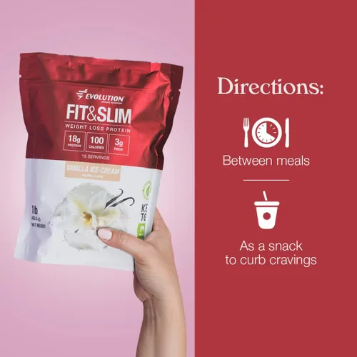 Vista 6 de Evolution Advance Nutrition Fit & Slim Blend, 2 libras + bandas de resistencia para ejercicio en el hogar, proteína de suero en polvo alimentada