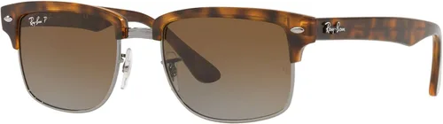 Vista 2 de Ray-Ban Lentes de sol cuadrados polarizados RB4190 para hombre Demi Gloss Havana 2047in Demi Gloss Havana