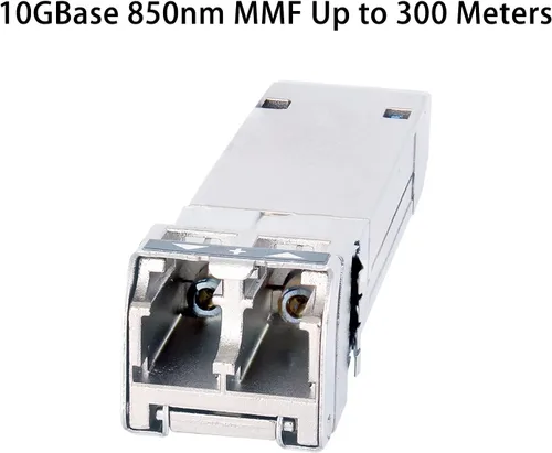 Vista 2 de Módulo de fibra SFP+ de 10 Gb de alta velocidad, compatible con Cisco, Netgear, Meraki y más Transceptor LC multimodo 10G-Base-SR, MMF de 850 nm