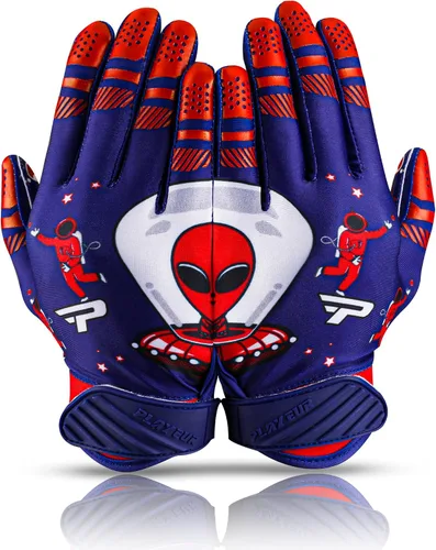 Vista 11 de Alien Grip Infinite Pro Edition - Guantes de fútbol Endless Game - GripPro Tech para adultos, niños y jóvenes, guantes de fútbol sin pelar, siempre