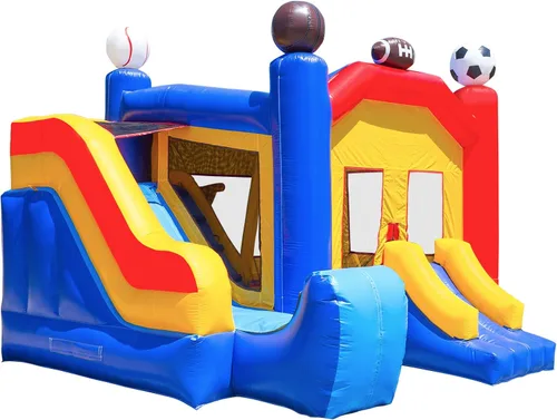 Vista 2 de Casa de despedida inflable de alta calidad y grado comercial 100 %, inflable solo para deportes PVC