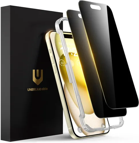 Vista 13 de UNBREAKcable Paquete de 2 protectores de pantalla de privacidad para iPhone 11 Pro Max/Xs Max, vidrio templado inastillable