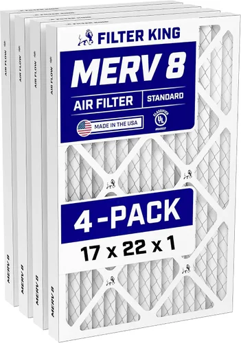 Vista 81 de Filter King Filtro de aire 6x6x1 Paquete de 4 Filtros plisados MERV 8 HVAC para horno A/C Fabricado en Estados Unidos Tamaño real: 5.5 x 5.5