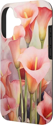Vista 2 de Carcasa para iPhone 17 con diseño de flores de lirios de cala