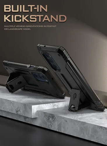 Vista 4 de Poetic Revolution - Funda para Moto Edge Plus 5G de 6.7 pulgadas (2022) / Edge+ 5G UW (2022), modelo # XT2201, funda protectora resistente a prueba