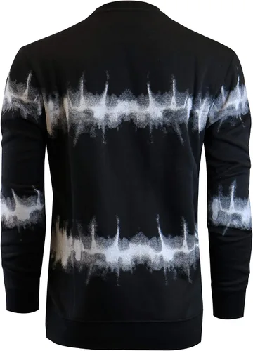 Vista 4 de Screenshot - Sudadera de forro polar con cuello redondo para hombre, estilo urbano de hip hop, sin botones