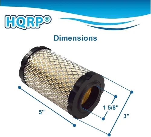 Vista 3 de HQRP Filtro compatible con John Deere MIU13038 MIU13963 MIU14395 GY21435 compatible con LA135 D140 D130 D125 D110 D105 D100 Z225 Z235 Z255 X124 X125