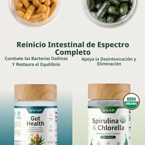 Vista 2 de Snap Supplements Suplemento para la salud intestinal y paquete