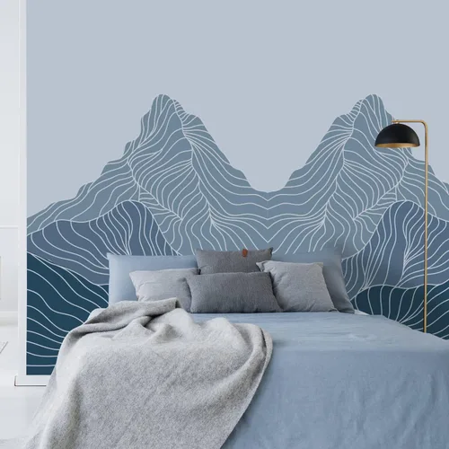 Vista 19 de Alwayspon Mural de pared de tela de arco iris, autoadhesivo, adhesivo de pared para decoración de habitación de niños, cuarto de bebé, acuarela