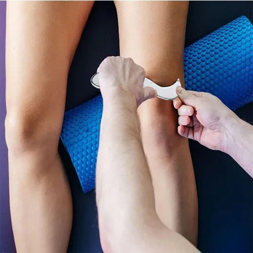 Vista 2 de wuyaoyao Herramienta de raspado Gua Sha, herramienta de masaje de terapia de acero inoxidable, drenaje linfático Gua Sha Junta para anticelulitis