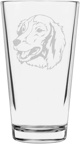 Vista 296 de Podenco Canario - Vaso de pinta de 16 onzas con temática de perro personalizado