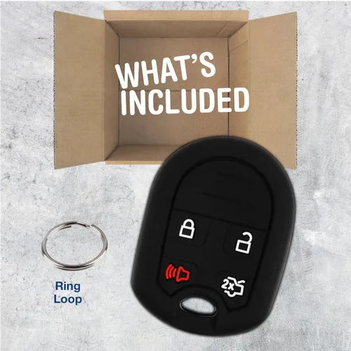 Vista 3 de KeylessOption Funda de Llave de Reemplazo para Ford Edge Escape Explorer Flex Focus Fusion Mustang Taurus 2007 2008 2009 2010 2011 2012 2013 2014
