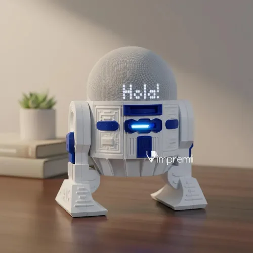 Vista 2 de Soporte de altavoz Android Rus-T1 Compatible con Alexa Echo Dot 3 Gen, 4 Gen, 5 Gen, HomePod mini, Google Home Mini/Nest Mini y genéricos