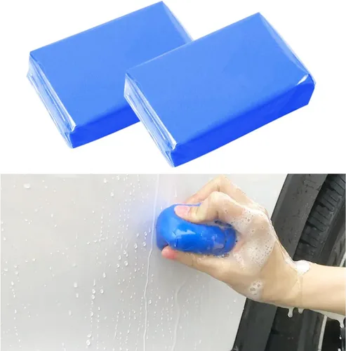 Vista 3 de 2 unidades de barra de arcilla para coche azul, 100 g, barras de arcilla mágicas para limpieza automotriz