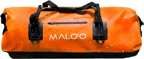 Vista 16 de Malo’o Bolsa de lona impermeable seca, Bolsa de equipo resistente de cubierta enrollable impermeable con correas para el hombro y bucles Molle