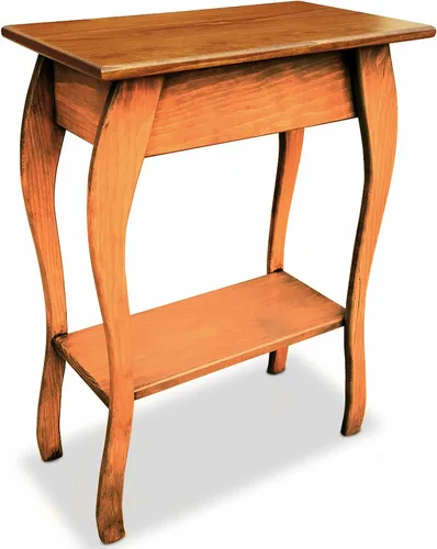 Vista 9 de Peaceful Classics Amish - Mesa auxiliar delgada hecha a mano para sala de estar, dormitorio, entrada y pasillo, mesa auxiliar delgada y estrecha
