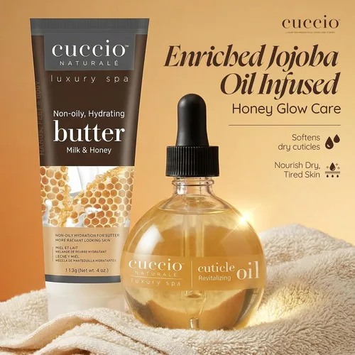 Vista 6 de Cuccio Naturale Luxury Spa Hydration Essentials Set – Proporciona hidratación nutritiva – Calma y suaviza la piel – Ofrece una sensación relajante