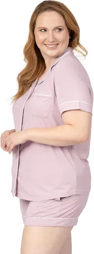 Vista 5 de Kindred Bravely Clea Classic - Conjunto de pijama de manga corta para maternidad y lactancia