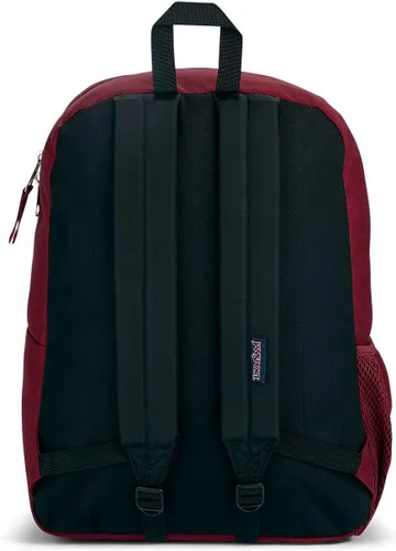 Vista 4 de JanSport Mochila Cross Town, rojo rojizo, talla única, Rojo herrumbre, Moderno