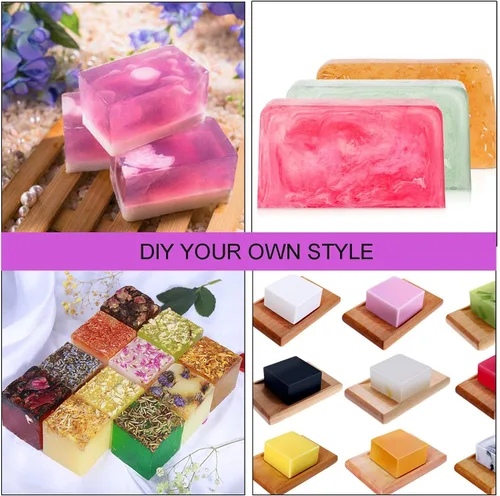 Vista 5 de ZOENHOU Paquete de 2 moldes de jabón azules de 42 onzas con 2 tapas, kit de moldes de silicona rectangulares flexibles para hacer jabón con caja