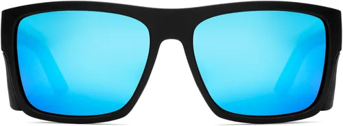 Vista 2 de Lentes de sol de seguridad para hombre, negro mate, lentes de sol de seguridad polarizados, cumplen con las normas ANSI Z87+, protección UV