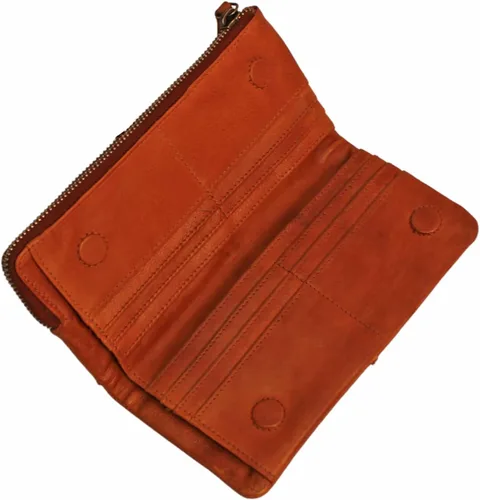 Vista 7 de Latico Cartera de cuero Andi para mujer, hecha a mano con cremallera, teléfono, facturas, identificación, tarjetero y organizador bolso clásico