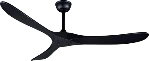 Vista 25 de Bigzone - Ventilador de techo negro para interiores y exteriores de 52 pulgadas sin luces con control remoto, motor DC eficiente energéticamente