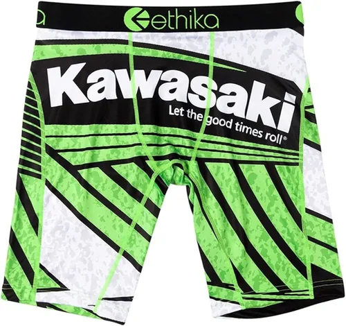 Vista 4 de Kawasaki Ethika Let the Good Times Roll - Calzoncillos tipo bóxer para hombre Negro XL