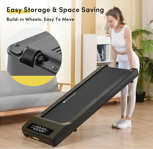 Vista 5 de LifeSpan Fitness Caminadora para debajo del escritorio, ultra silenciosa, para oficina en casa, 0.4 a 6 mph, capacidad de 400 libras