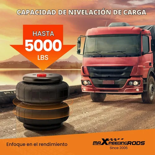 Vista 3 de maXpeedingrods Kit de suspensión triangulada soldada con 4 enlaces y kit de bolsas de suspensión de aire de 5000 lbs universal para camiones, chasis
