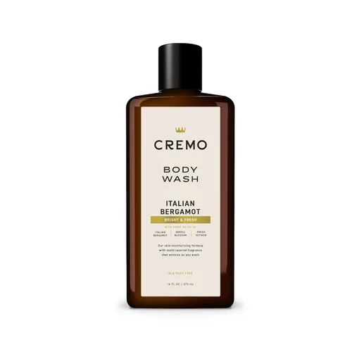 Vista 14 de Cremo Rich-Lathering Golden Amber Gel de baño para hombres, notas de grosella roja, piña, ámbar gris y musgo, 16 onzas líquidas