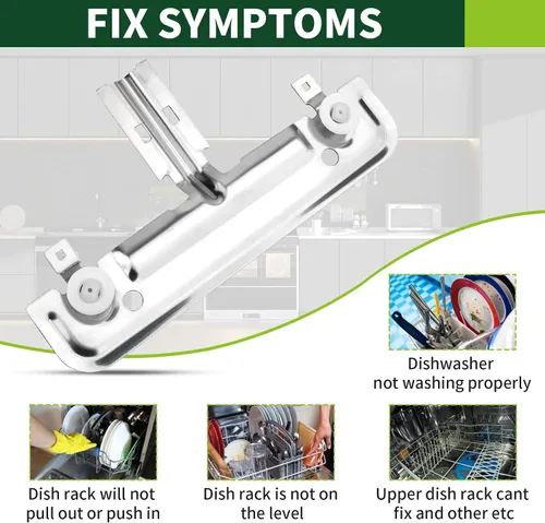 Vista 5 de W10712395 - Estante superior de repuesto para lavavajillas Kenmore Kitchenaid Whirlpool, repuesto W10350375 PS10065979 AP5957560. WDT730PAHZ0